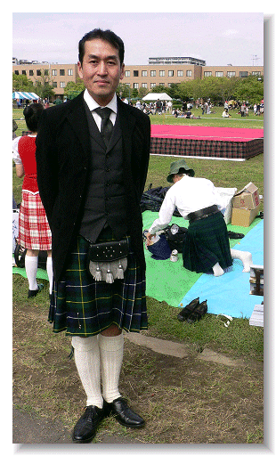 Hideaki in Kilt
